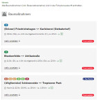 -	Screenshot Bauarbeiten mit Ersatzverkehr bei S2 Blankenfelde <> Attilastraße durchgehend bis 13.04. (Do), ca. 22 Uhr, bei S3 (Erkner) Friedrichshagen <> Karlshorst (Ostbahnhof) noch durchgehend bis 14.04. (Fr), ca. 22 Uhr und bei S45, S46, S47, S8, S85 & S9 (Altglienicke) Schöneweide <> Treptower Park in dieser Nacht, 11./12.04. (Di/Mi), ca. 20 Uhr - ca. 1.30 Uhr